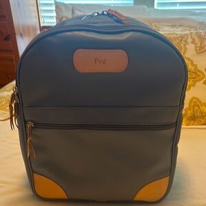 Jon Hart Large Backpack in Slate Coated Canvas Excellent Condition